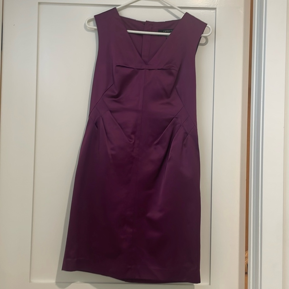 Elegant Purple Sleeveless Dress
